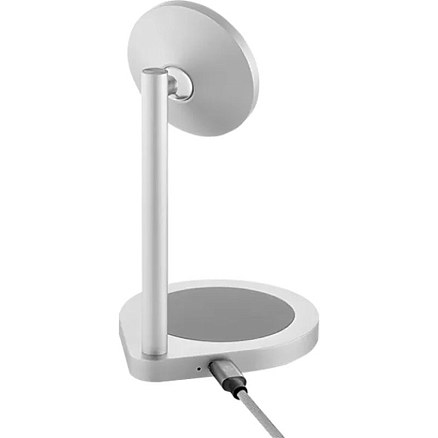 Беспроводная зарядка 2-в-1 MagSafe для iPhone и AirPods 15W uBear Level серебристая