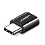Переходник Type-C - MicroUSB (папа - мама) Ugreen US157 черный