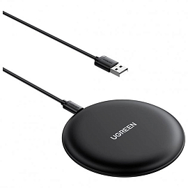 Беспроводная зарядка для телефона 15W Ugreen CD186 (быстрая зарядка) черная
