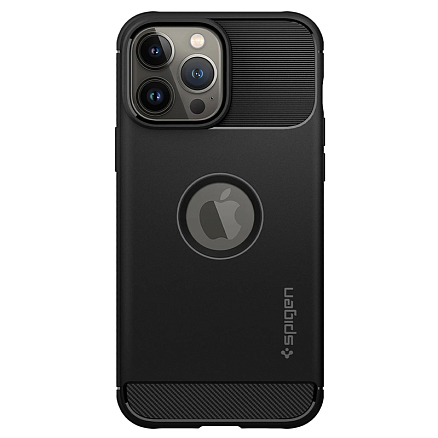 Чехол для iPhone 13 Pro Max гелевый Spigen SGP Rugged Armor черный