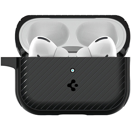 Чехол для наушников AirPods Pro, Pro 2 гибридный Spigen Mag Armor черный