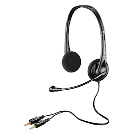 Наушники Plantronics Audio 322 накладные с микрофоном для компьютера в разъемы 3,5 мм