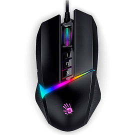 Мышь оптическая A4Tech Bloody W60 Max с подсветкой 10 кнопок 10000 dpi игровая черная