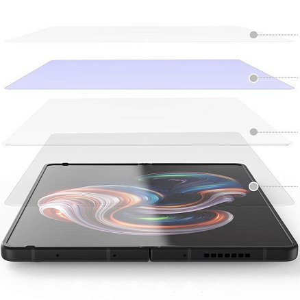 Пленка защитная Samsung Galaxy Z Fold 4 на внутренний и внешний экран WhiteStone Dome Premium Gen Film прозрачная