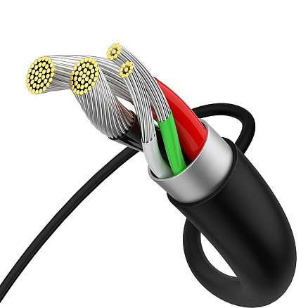 Кабель USB - MicroUSB для зарядки 2 м 2A Baseus Superior черный