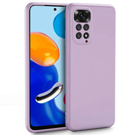 Чехол для Xiaomi Redmi Note 11, 11S силиконовый Tech-Protect Icon сиреневый