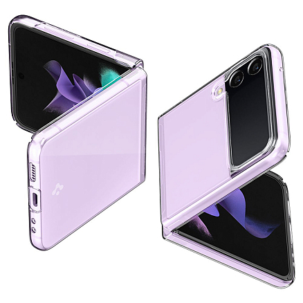 Чехол для Samsung Galaxy Z Flip 3 пластиковый ультратонкий Spigen Air Skin прозрачный