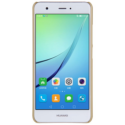 Чехол для Huawei Nova пластиковый тонкий Nillkin Super Frosted золотистый