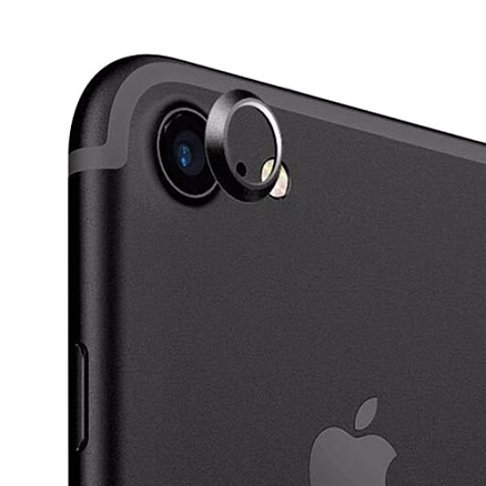 Защитное кольцо на камеру для iPhone 7, 8 черное