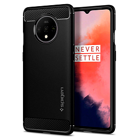 Чехол для OnePlus 7T гелевый Spigen SGP Rugged Armor черный