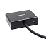Переходник (преобразователь) HDMI - HDMI, 3,5 мм, SPDIF Toslink (папа - мама) 50 см Ugreen 40281 с питанием MicroUSB черный
