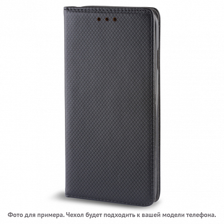 Чехол для LG X cam кожаный - книжка GreenGo Smart Magnet черный