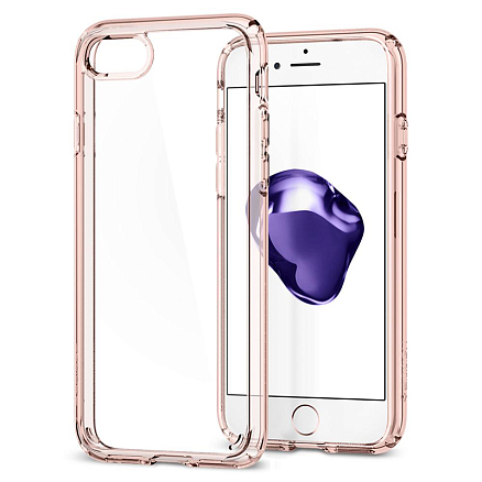 Чехол для iPhone 7, 8 гибридный Spigen SGP Ultra Hybrid 2 прозрачно-розовый