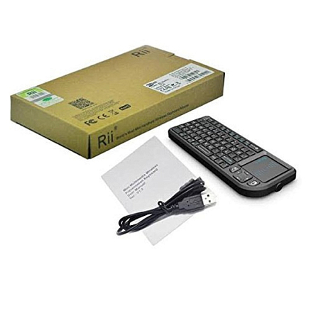 Клавиатура беспроводная мини для Smart TV, Android TV, компьютера, планшета с тачпадом Rii Mini x1