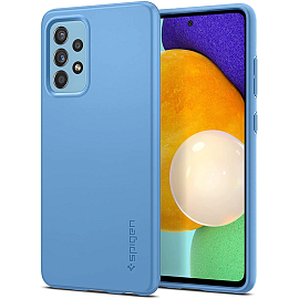 Чехол для Samsung Galaxy A52, A52s пластиковый тонкий Spigen Thin Fit голубой