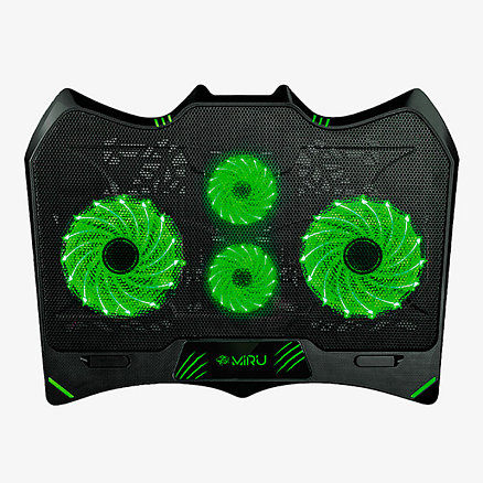 Подставка для ноутбука до 17,3 дюйма охлаждающая с подсветкой Miru CP2001 Enigma черная