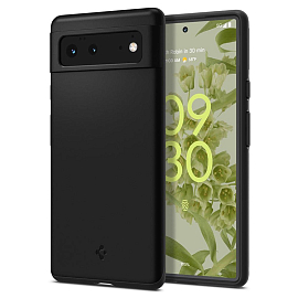 Чехол для Google Pixel 6 пластиковый тонкий Spigen Thin Fit черный