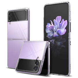 Чехол для Samsung Galaxy Z Flip 3 ультратонкий пластиковый Ringke Slim прозрачный