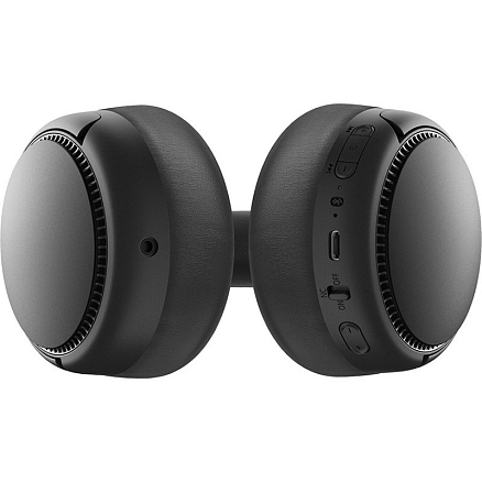 Наушники беспроводные Bluetooth Panasonic RB-M700BGE-K полноразмерные с микрофоном и активным шумоподавлением черные