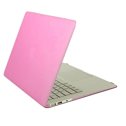 Чехол для Apple MacBook Air 13 A1466 дюймов пластиковый матовый Enkay Translucent Shell розовый