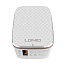 Зарядное устройство сетевое с USB входом 2.4А и Lightning кабелем Ldnio A1204Q (быстрая зарядка QC 2.0) бело-золотистое