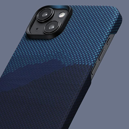 Чехол для iPhone 15 кевларовый тонкий Pitaka MagEZ 4 Over the horizon