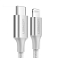 Кабель Type-C - Lightning для зарядки 1 м 3А MFi Ugreen US304 (быстрая зарядка PD) белый
