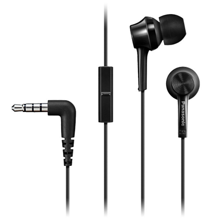 Наушники Panasonic RP-TCM115G вакуумные с микрофоном черные