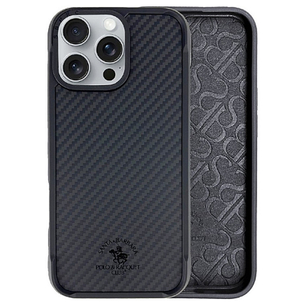 Чехол для iPhone 16 Pro гибридный Santa Barbara Polo & Racquet Club Elvis черный