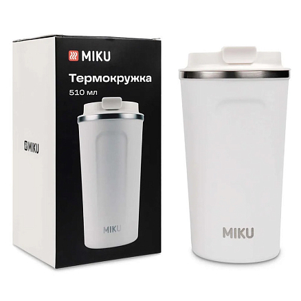 Термокружка Miku TH-MG-510 510 мл белая