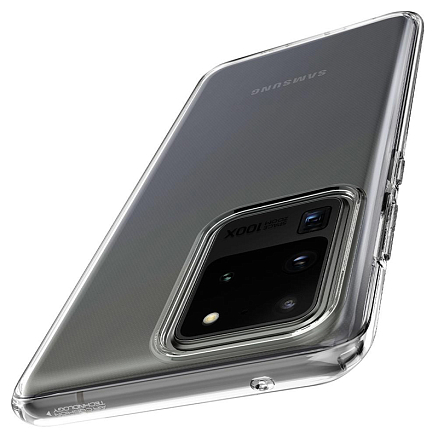 Чехол для Samsung Galaxy S20 Ultra гелевый ультратонкий Spigen SGP Liquid Crystal прозрачный