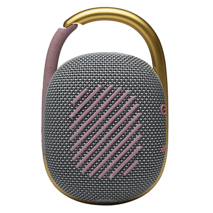 Портативная колонка JBL Clip 4 с защитой от воды серая