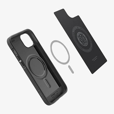 Чехол для iPhone 15 гелевый Spigen Core Armor MagFit матовый черный