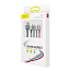 Кабель USB - Lightning, 2 х MicroUSB, Type-C 1,2 м 3.5A плетеный Baseus Rapid черный