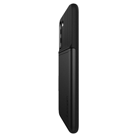 Чехол для Samsung Galaxy S22+ гибридный со слотом для карты Spigen Slim Armor CS черный