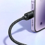 Кабель USB - Lightning для зарядки iPhone 1,2 м 3A 12W плетеный McDodo CA-3640 черный