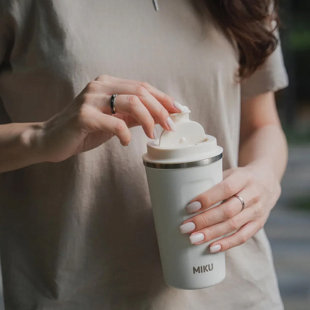 Термокружка Miku TH-MG-510 510 мл белая