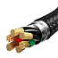 Кабель USB - Lightning, MicroUSB, Type-C 1,2 м 5A 66W плетеный Baseus Flash (быстрая зарядка) черный 