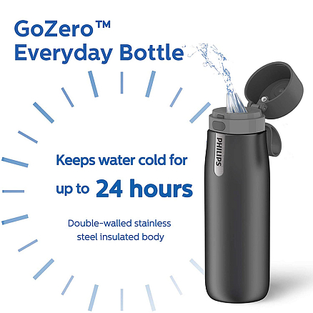 Термос (термобутылка) Philips GoZero Everyday AWP2771 550 мл серый