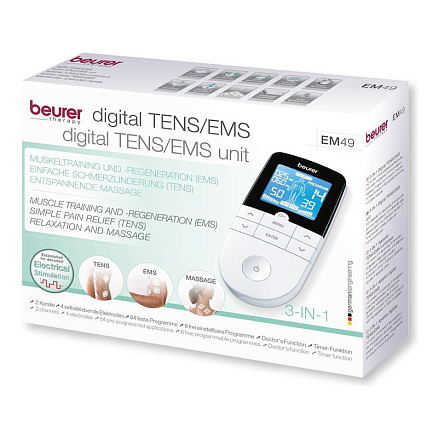 Массажер импульсный (миостимулятор) для мышц универсальный Beurer EM 49