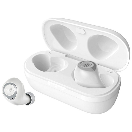 Наушники беспроводные Bluetooth JBL Tune 100 TWS вакуумные с микрофоном белые
