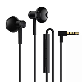 Наушники Xiaomi Dual Driver вкладыши c микрофоном и пультом черные 