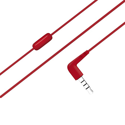 Наушники JBL C50HI вакуумные с микрофоном красные