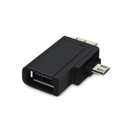 Переходник MicroUSB, Micro B 3.0 - USB 3.0 хост OTG Unitek Y-A021BK