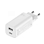 Зарядное устройство сетевое Type-C, USB 65W 5А GaN с кабелем Xiaomi Mi AD652GEU (быстрая зарядка PD) белое