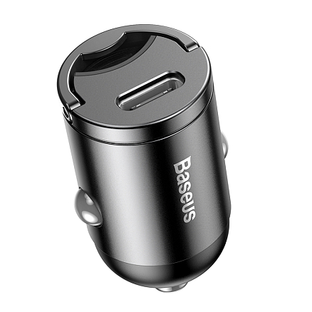 Зарядное устройство автомобильное Type-C 5А 30W Baseus Tiny Star Mini PPS (быстрая зарядка PD 3.0, QC 3.0) серое