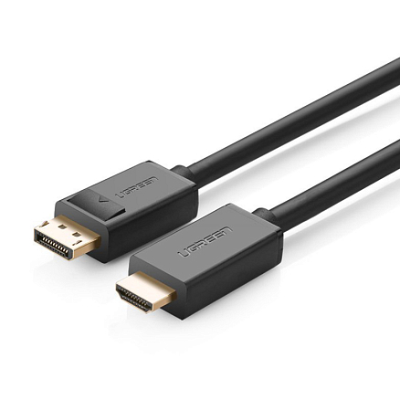 Кабель DisplayPort - HDMI (папа - папа) длина 3 м 4Kx2K Ugreen DP101 черный