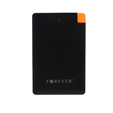 Внешний аккумулятор Forever PB-017 ультратонкий 2500мАч (ток 1А) черный