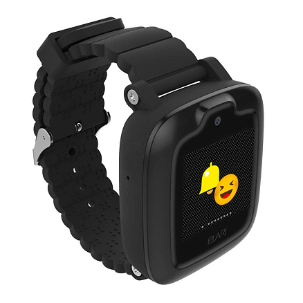 Детские умные часы с GPS и Wi-Fi трекером, видеозвонками и помощником Алиса Elari KidPhone 3G черные