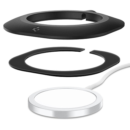 Подставка для зарядки MagSafe Spigen MagFit Pad черная